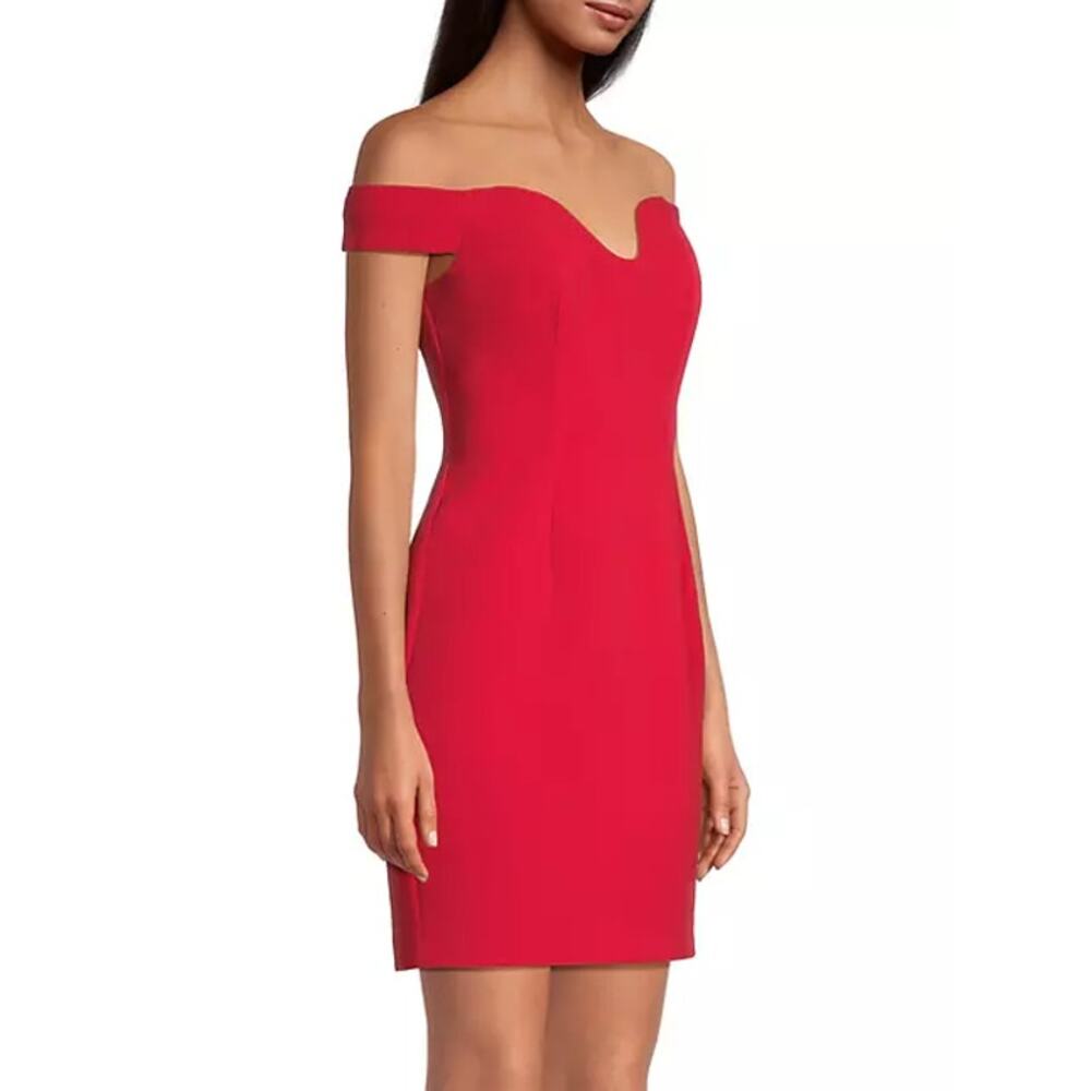 Liv Foster Off The Shoulder Stretch Twill Mini Romantic Sweetheart Dress NWT 2